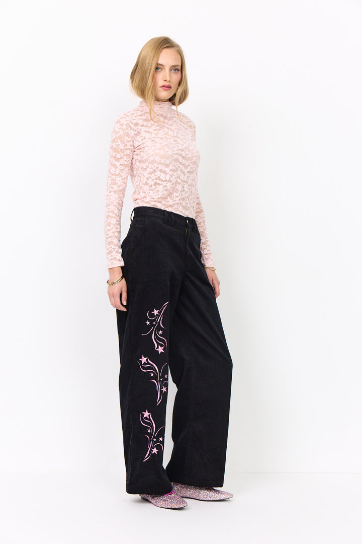 HUNKØN Nadine Trousers Trousers Black