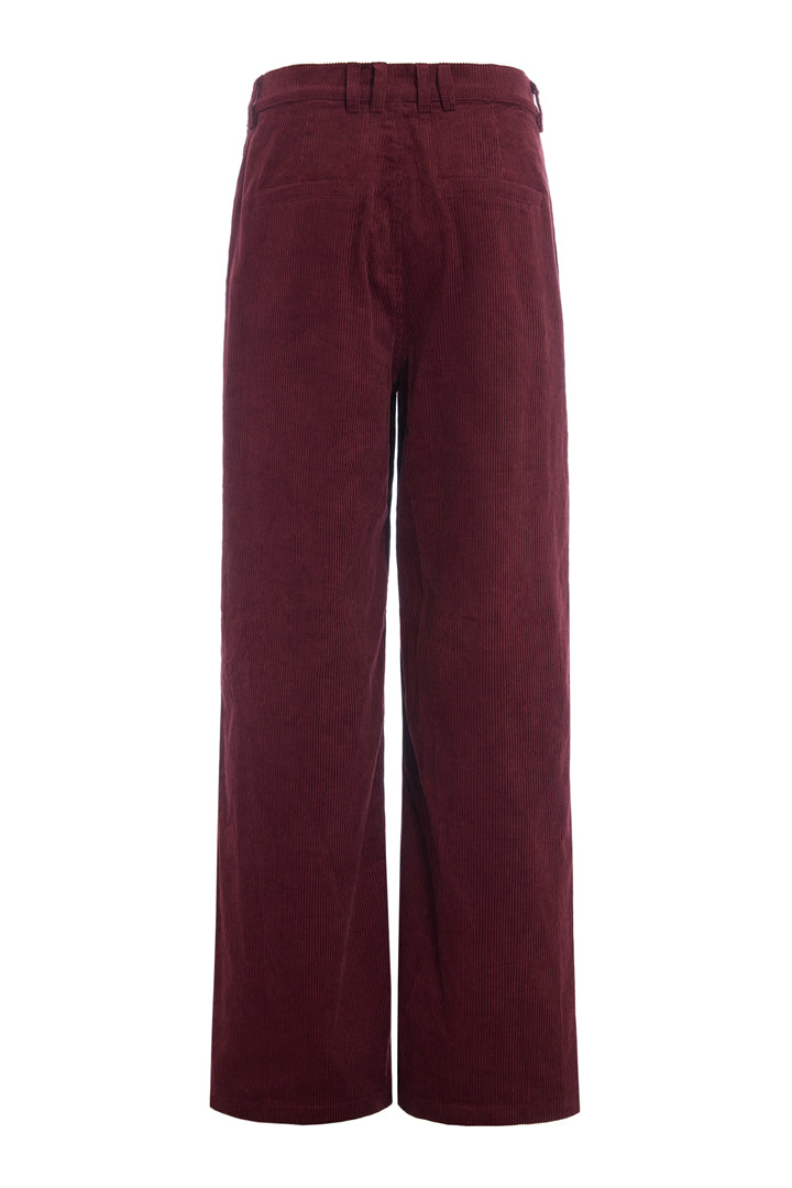 HUNKØN Nadine Trousers Trousers Burgundy