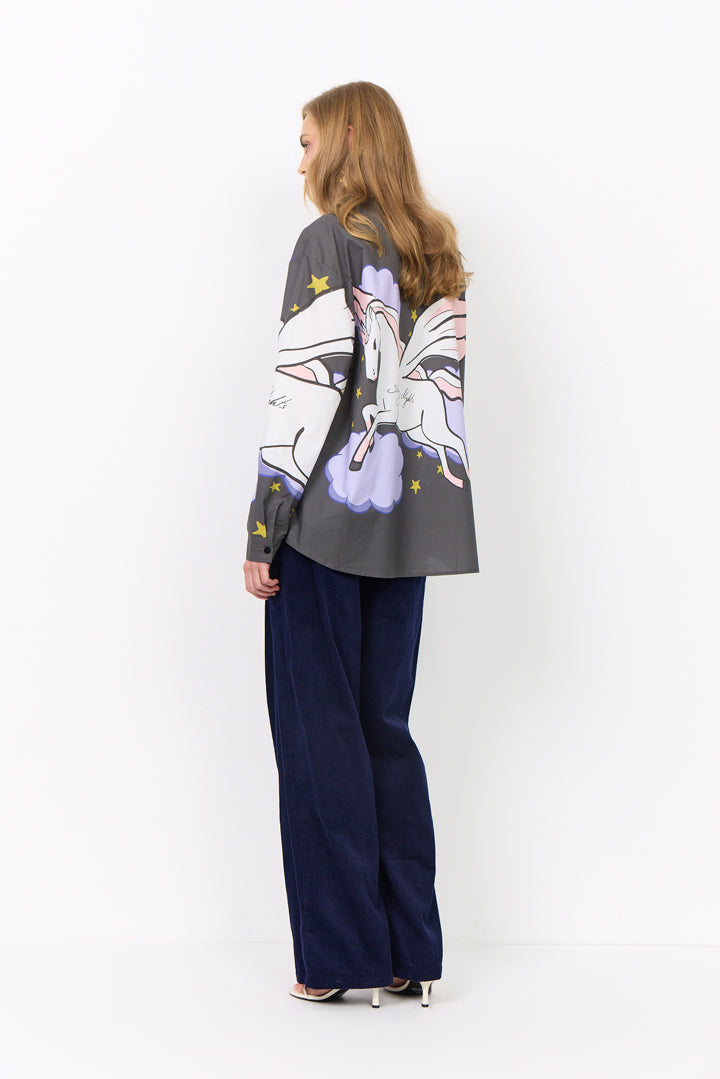 HUNKØN Nadine Trousers Trousers Navy