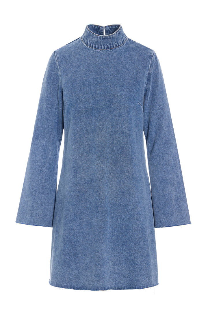 HUNKØN Nala Denim Dress Dresses Stonewash Denim