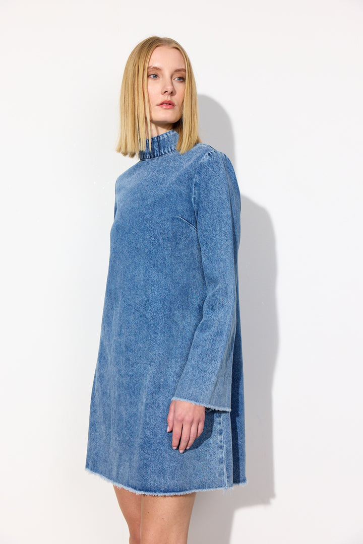 HUNKØN Nala Denim Dress Dresses Stonewash Denim