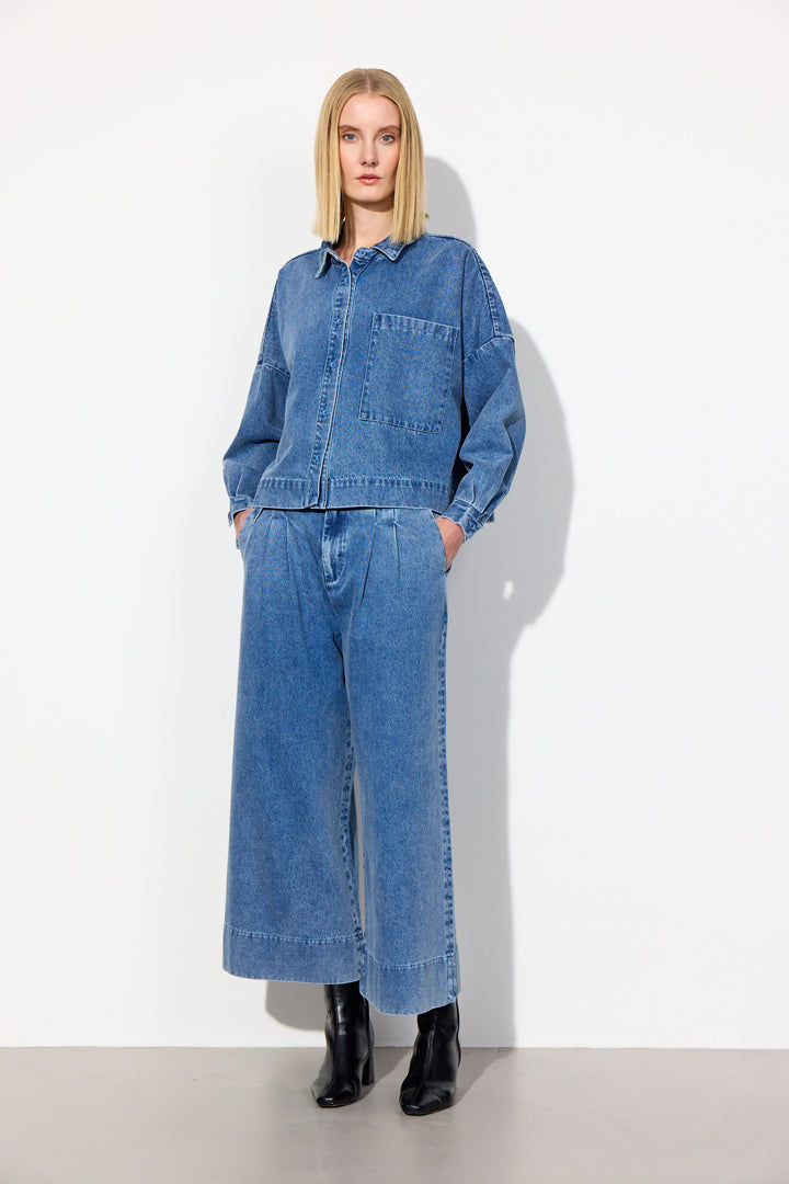 HUNKØN Nala Denim Shirt Shirts Stonewash Denim