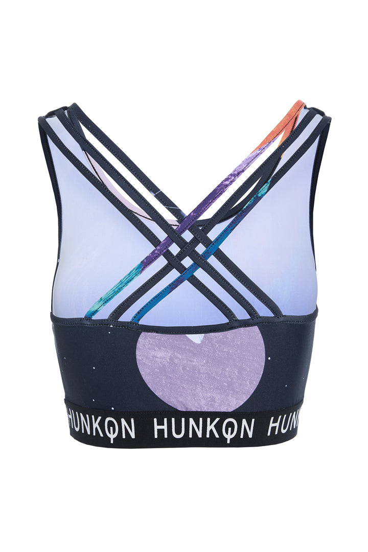 HUNKØN Nebula Yoga Top Yoga tops Outer Space Art Print