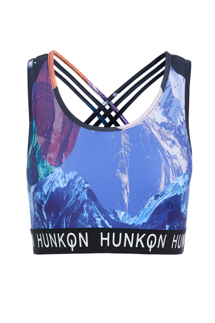 HUNKØN Nebula Yoga Top Yoga tops Outer Space Art Print