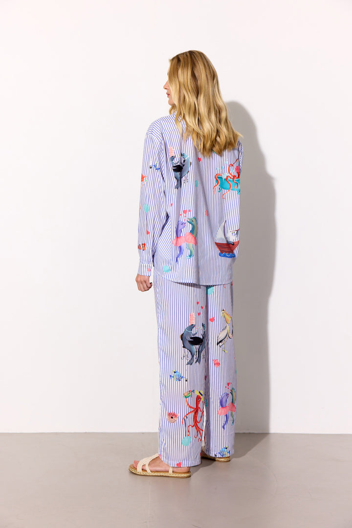 HUNKØN Nessie Shirt Shirts Blue Ocean Art Print