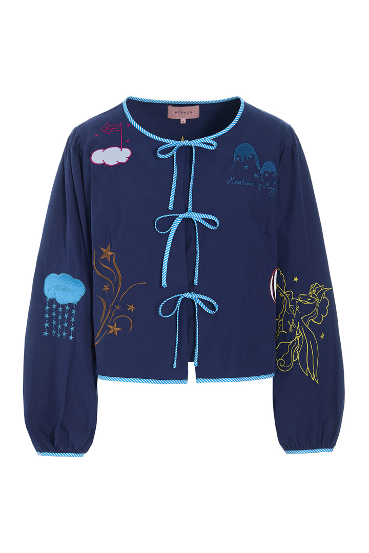 HUNKØN Nicole Shirt Shirts Navy