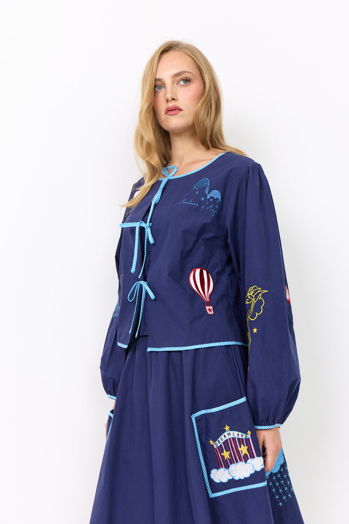 HUNKØN Nicole Shirt Shirts Navy