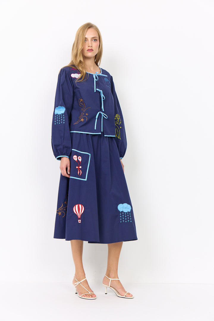 HUNKØN Nicole Skirt Skirts Navy