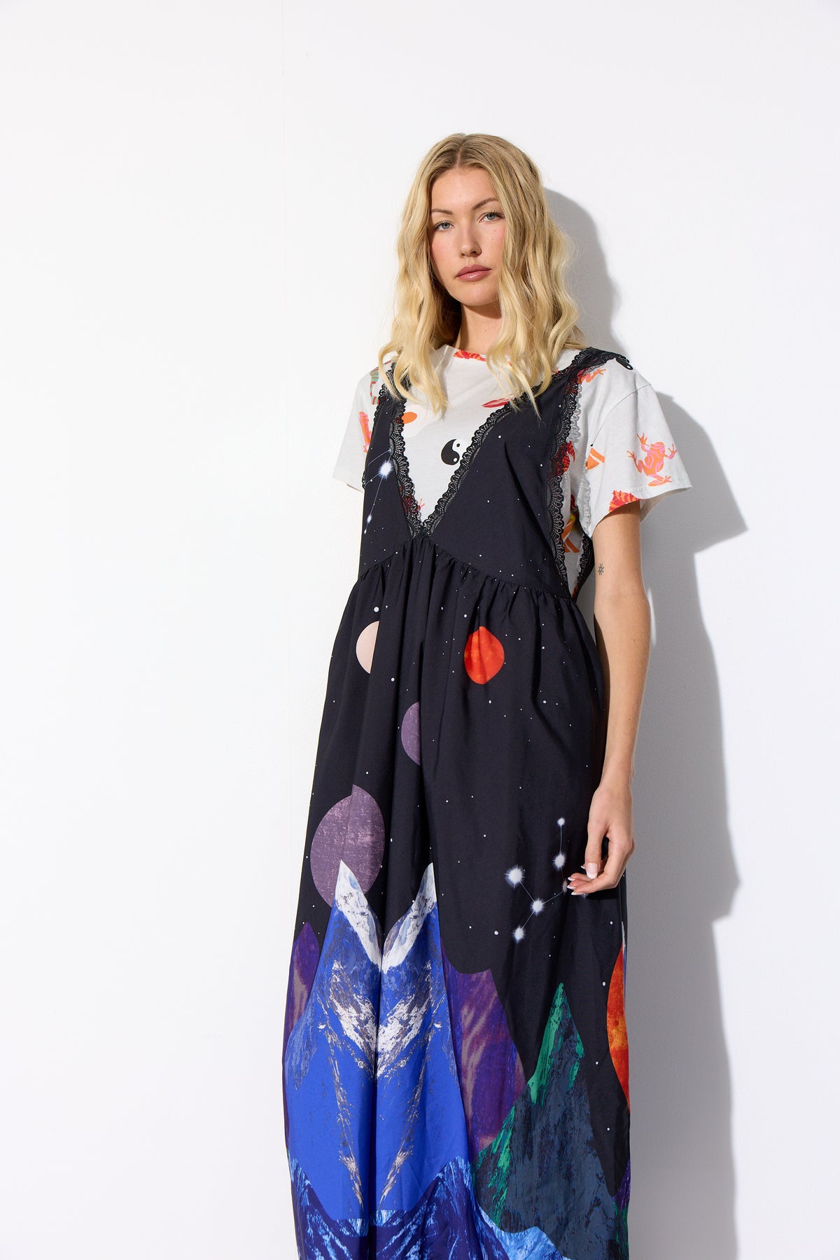 HUNKØN Nora Dress Dresses Outer Space Art Print