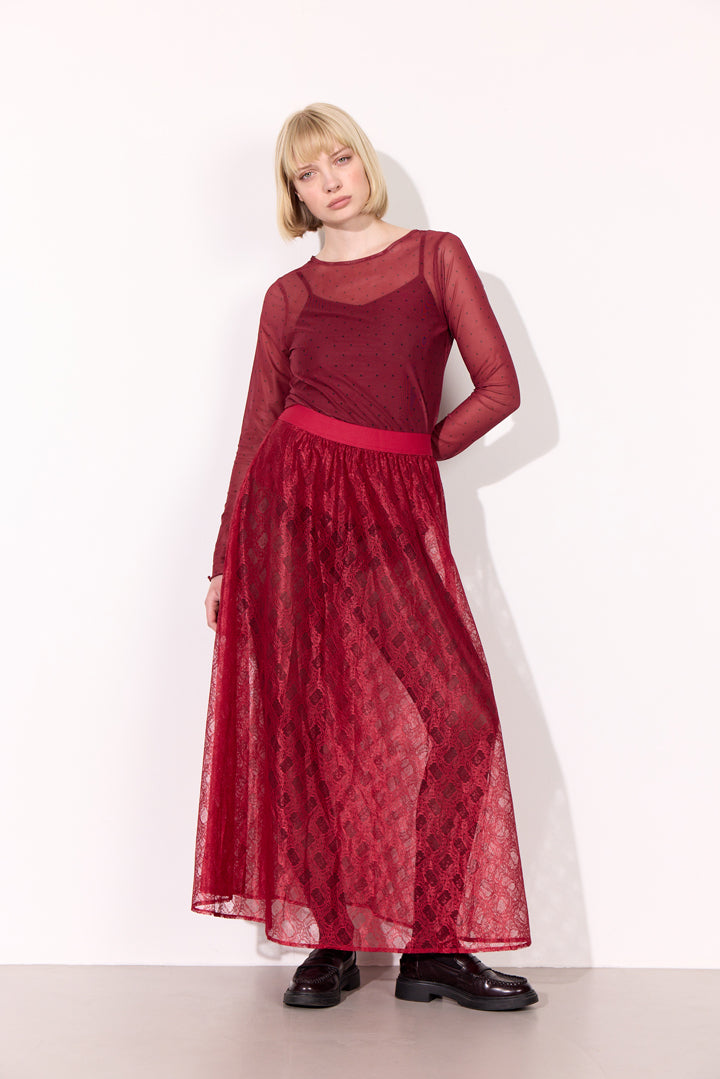 HUNKØN Ofelia Skirt Skirts Zinfandel