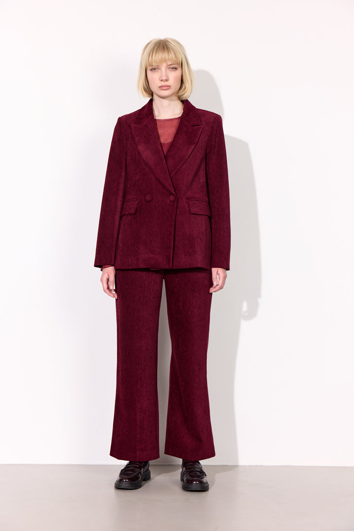 HUNKØN Petra Blazer Jackets Burgundy