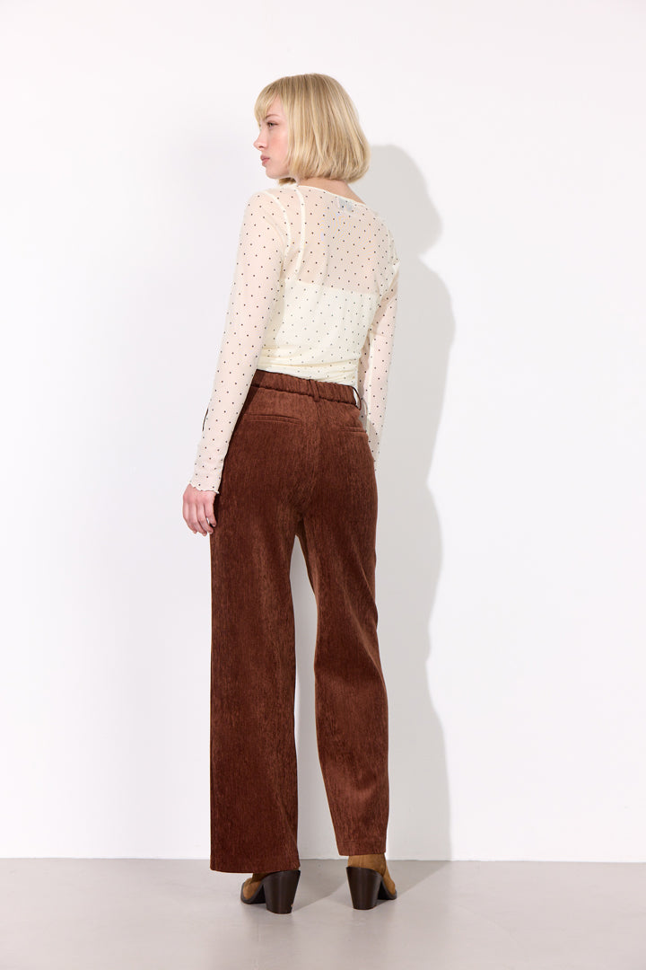 HUNKØN Petra Trousers Trousers Brown