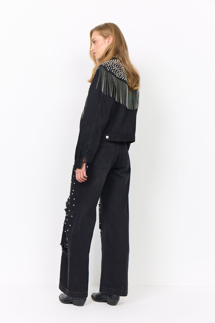 HUNKØN Priya Gem Jacket Jackets Black Denim