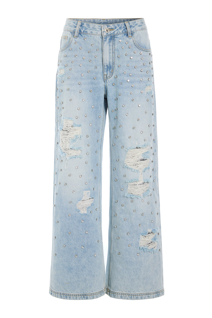 HUNKØN Priya Gem Jeans Trousers Light Denim