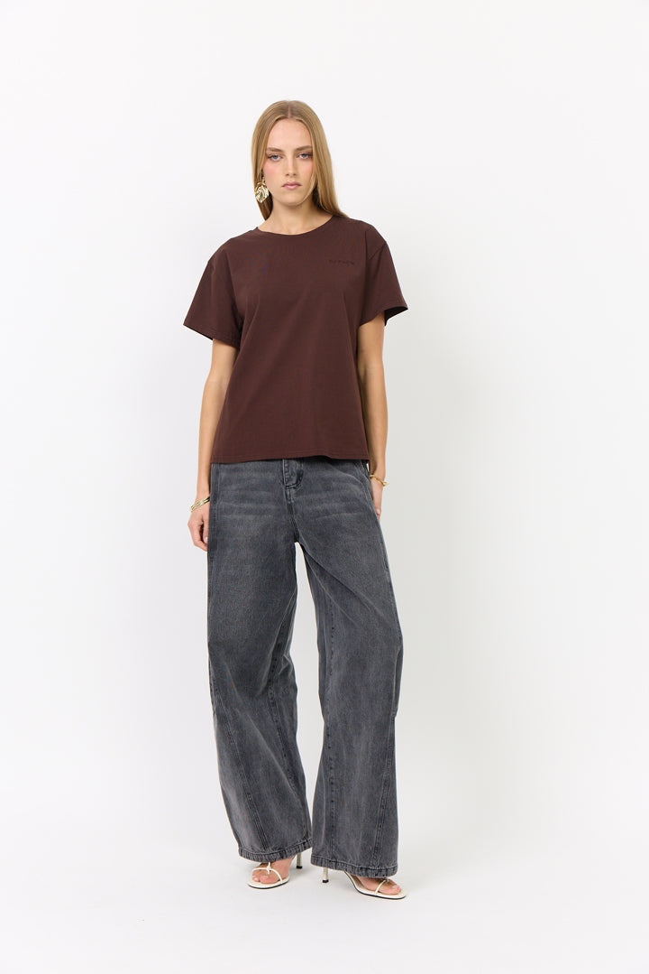 HUNKØN Renata Barrel Jeans Trousers Black