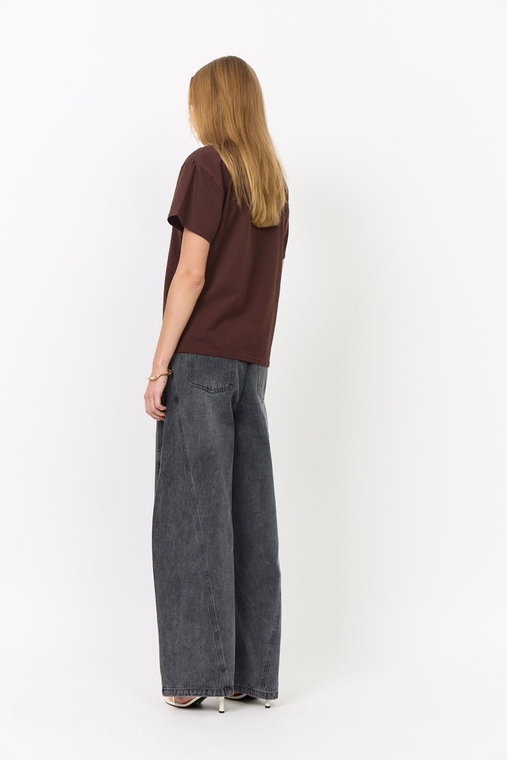 HUNKØN Renata Barrel Jeans Trousers Black