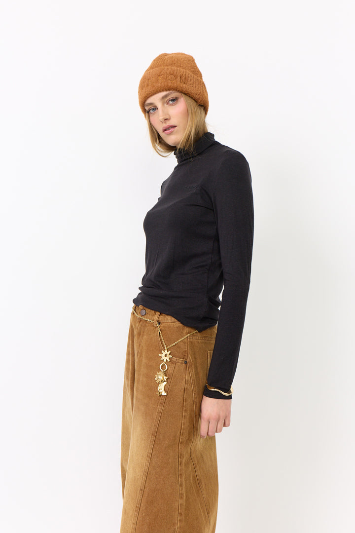 HUNKØN Renata Barrel Jeans Trousers Brown