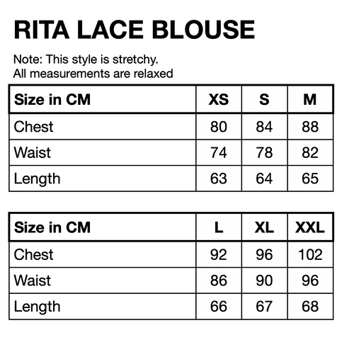 HUNKØN Rita Lace Blouse Blouses Dusty Rose