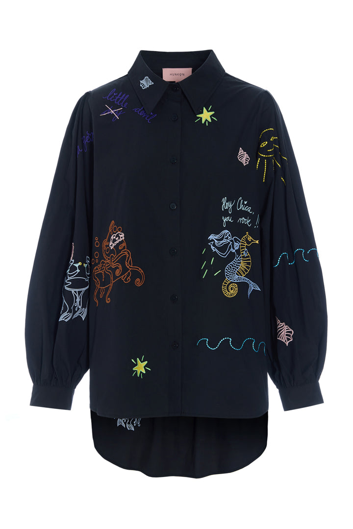 HUNKØN Sasha Shirt Shirts Black
