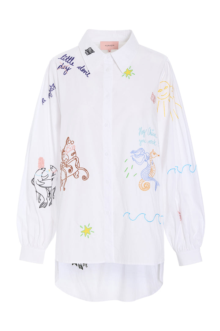 HUNKØN Sasha Shirt Shirts White