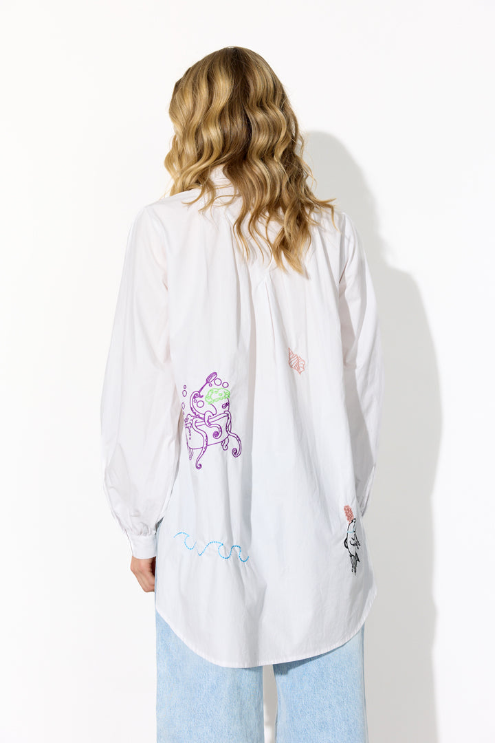 HUNKØN Sasha Shirt Shirts White