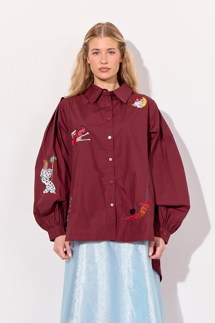 HUNKØN Sasha Shirt Shirts Oxblood
