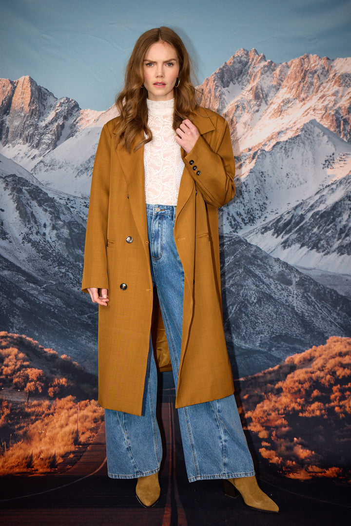 HUNKØN Sia Coat Coats Brown