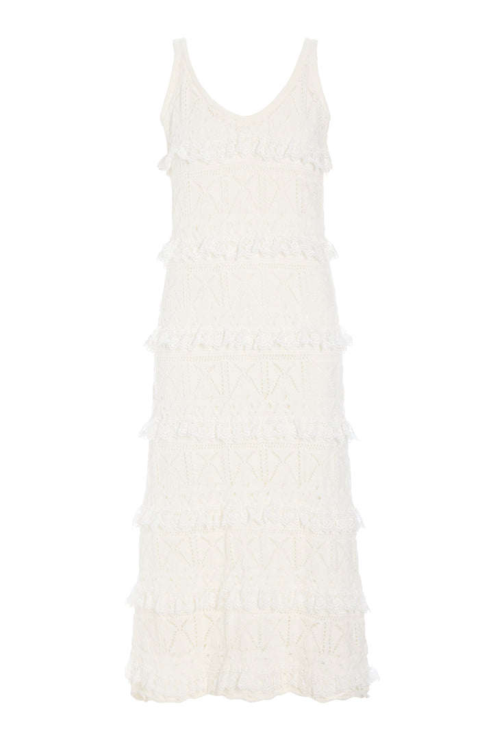HUNKØN Sienna Knit Dress Dresses Vanilla