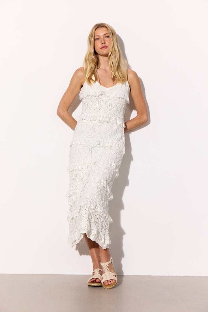 HUNKØN Sienna Knit Dress Dresses Vanilla