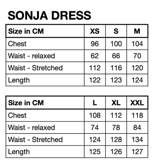 HUNKØN Sonja Dress Dresses Cocoa Sky Art Print
