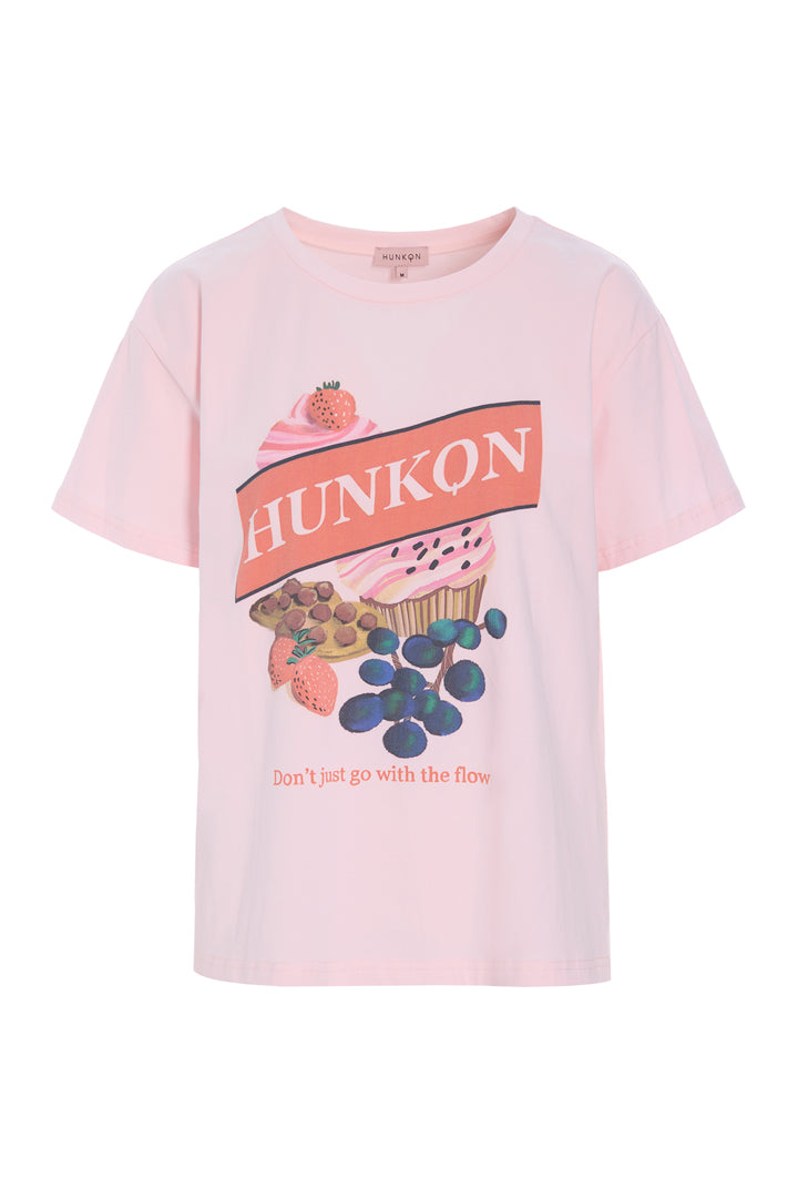 HUNKØN Sweet treat T-shirt T-shirts Soft Pink
