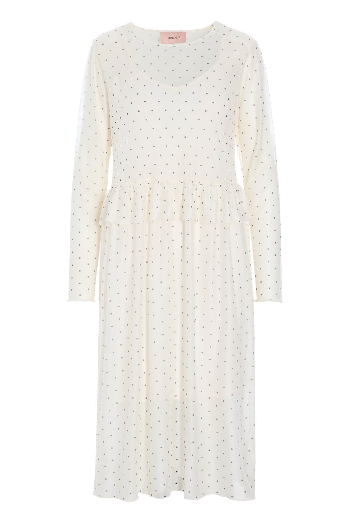 HUNKØN Tova Mesh Dress Dresses Cream