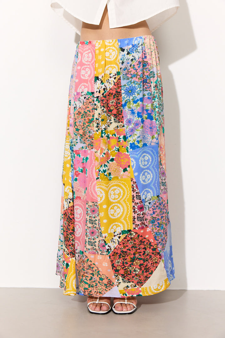 HUNKØN Una Skirt Skirts Patchwork