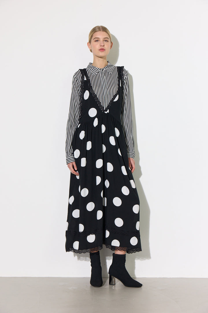 HUNKØN Vicky Dress Dresses Big Dots