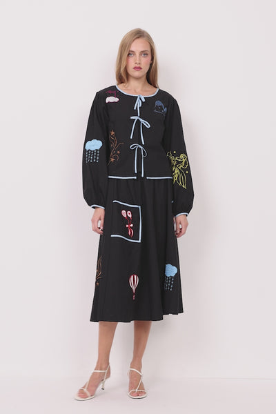 HUNKØN Nicole Skirt Skirts Black