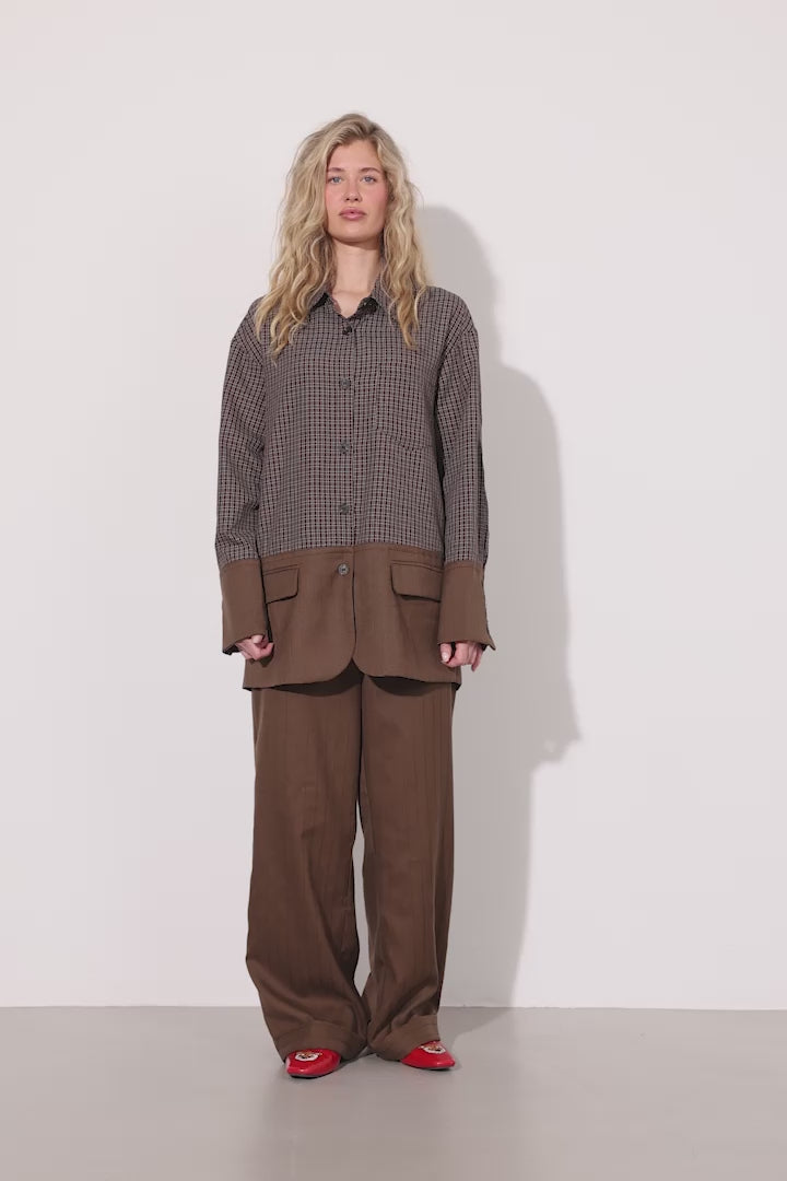 HUNKØN Irena Trousers Trousers Brown