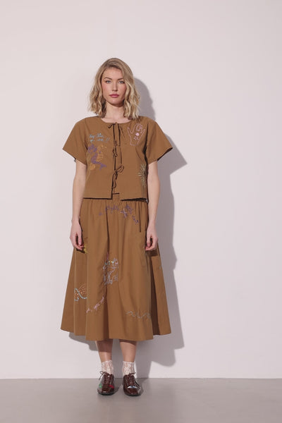 HUNKØN Nima Shirt Shirts Caramel