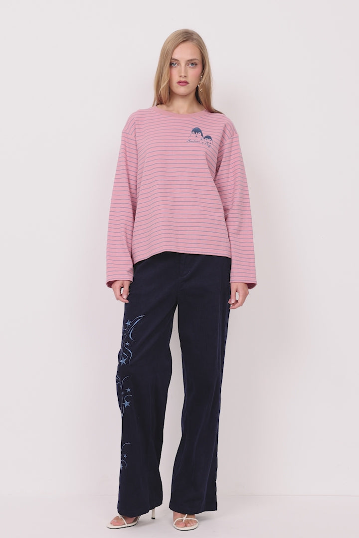 HUNKØN Nadine Trousers Trousers Navy