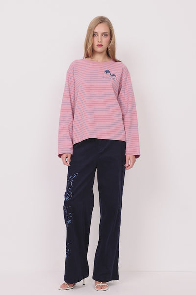 HUNKØN Nadine Trousers Trousers Navy