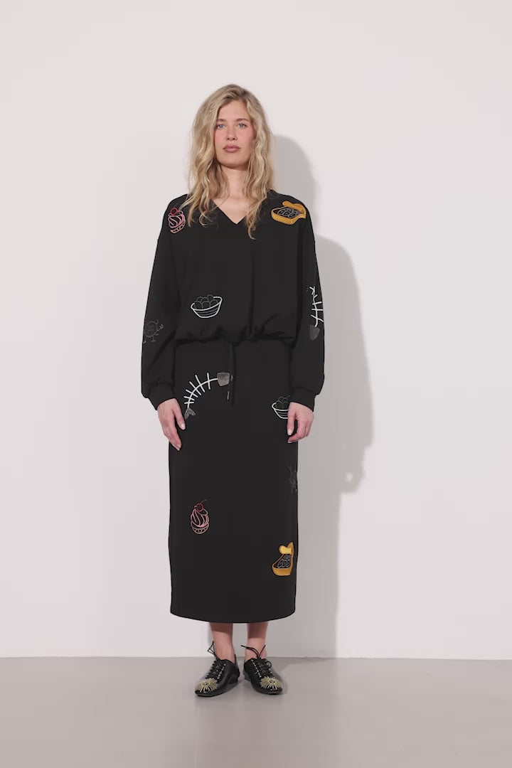 HUNKØN Chili Skirt Skirts Black