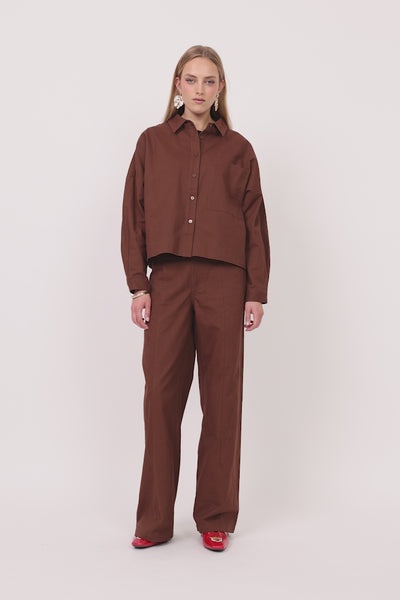 HUNKØN Camden Shirt Shirts Chocolate