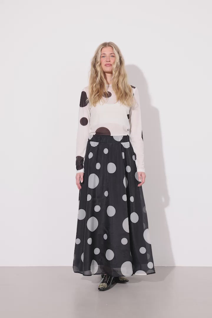 HUNKØN Blair Long Skirt Skirts Black