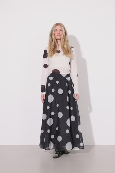HUNKØN Blair Long Skirt Skirts Black