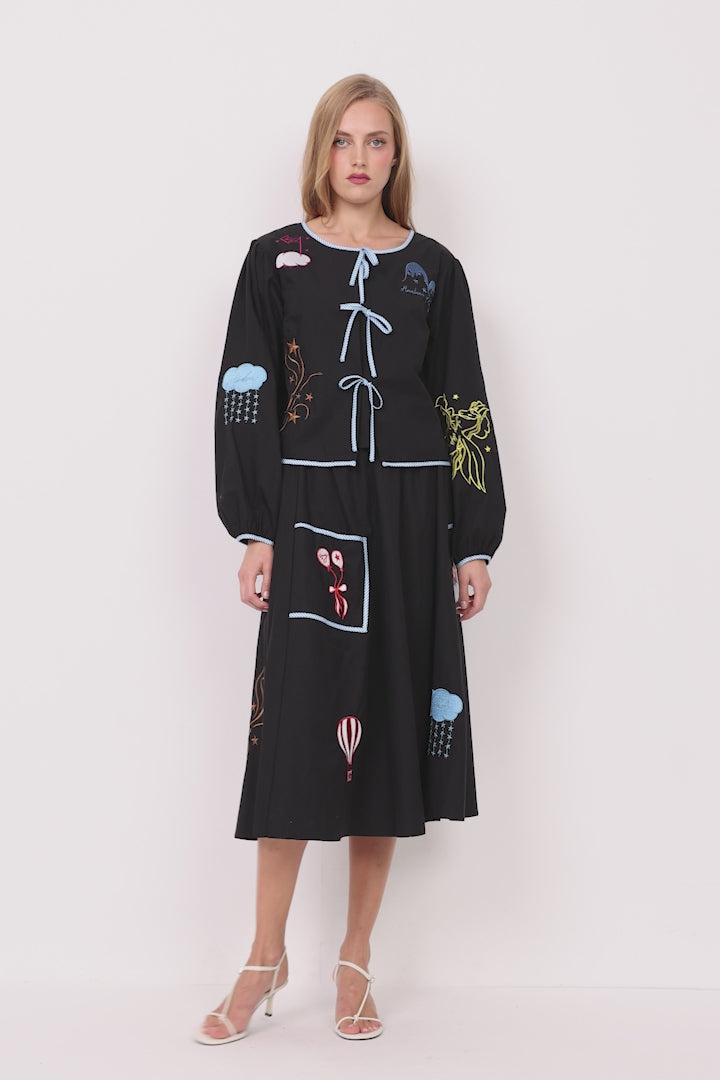 HUNKØN Nicole Shirt Shirts Black