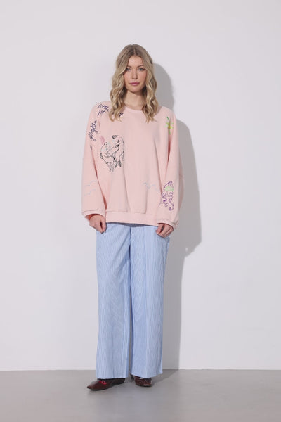 HUNKØN Gudrun Trousers Trousers Blue