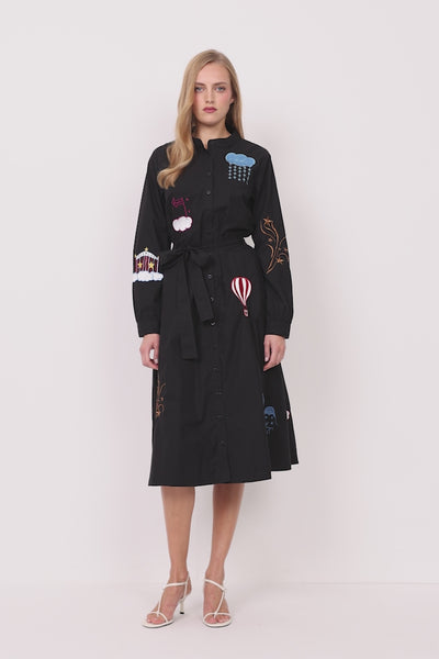 HUNKØN Nicole Dress Dresses Black