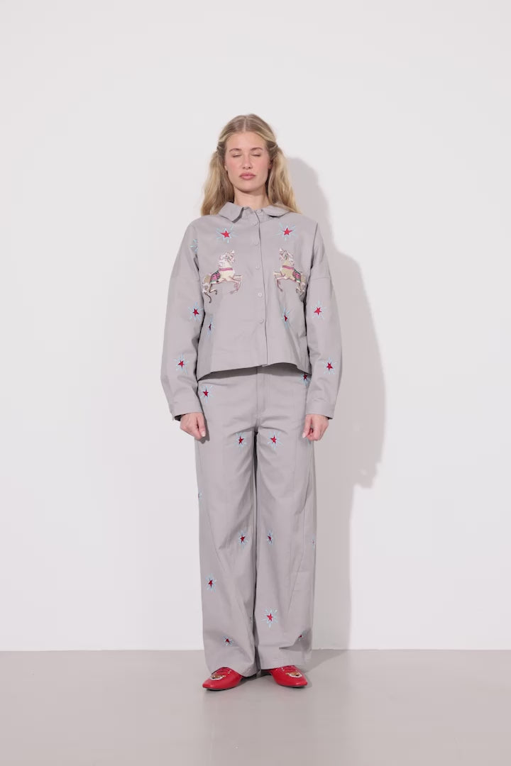 HUNKØN Electra Trousers Trousers Grey