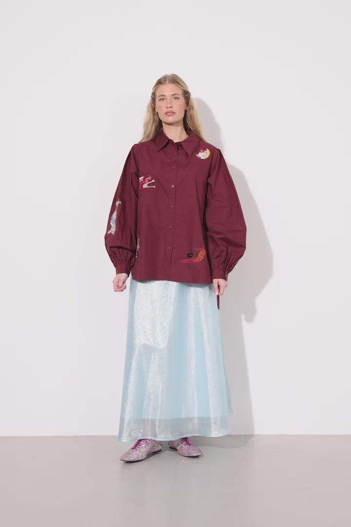 HUNKØN Sasha Shirt Shirts Oxblood